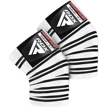 Bandes de genoux RDX K1 homologuées IPL et USPA – OEKO-TEX® – Blanc