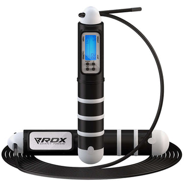 RDX Digital Calorie Burn & Workout Counter 10.3ft Adjustable Skipping Rope – Black