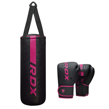 RDX F6 2FT KARA Kids Punch Bag & 6OZ Gloves - RDX Sports | Switzerland #color_pink