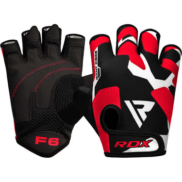 RDX F6 Fitness Gym Gloves – Red