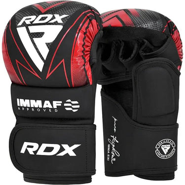 RDX Shooter IMMAF Grappling-Handschuhe – Rot – Rot