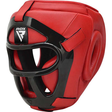 RDX T1 HeadGuard with Removable Face Cage - RDX Sports | Switzerland #color_red