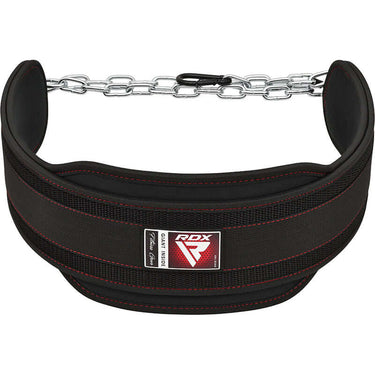 RDX T7 Weight Training Dipping Belt With Chain – Black