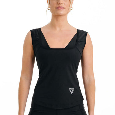 RDX W1 Women Sweat Vest Without Zipper – Black