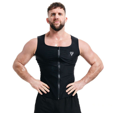 RDX Zippered Men Sweat Vest - RDX Sports | Switzerland #color_black