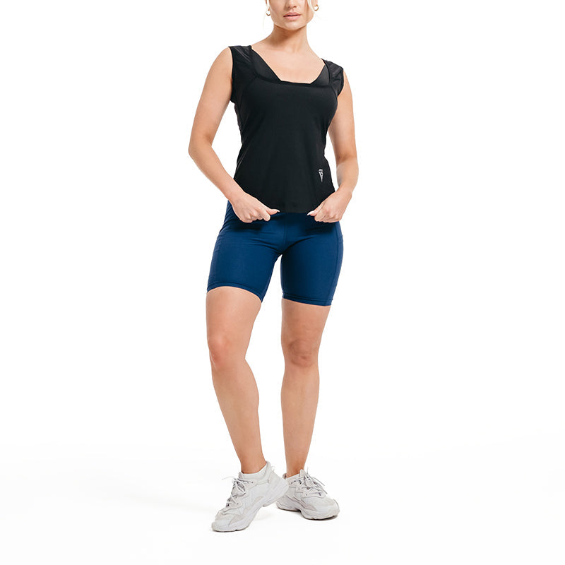 RDX W1 Women Sweat Shorts#color_Blue