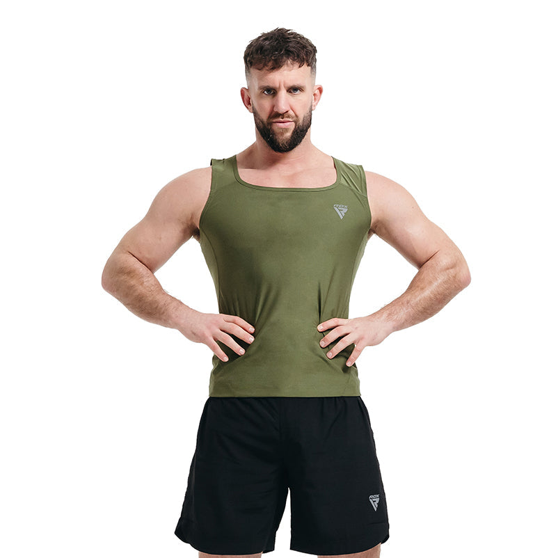 RDX M1 Men Sweat Vest Without Zipper REACH OEKO TEX 100 Certified#color_green