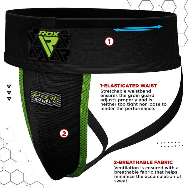 RDX H1 Groin Guard with Gel Cup#color_black