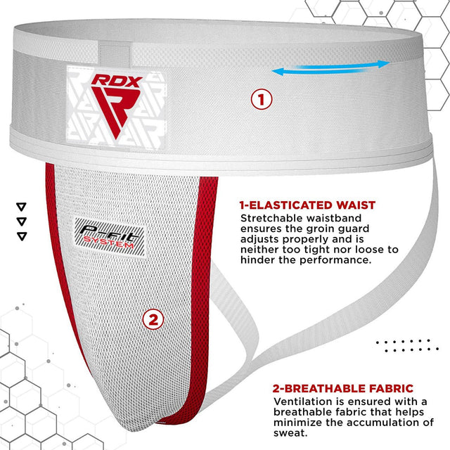RDX H1 Groin Guard with Gel Cup#color_white