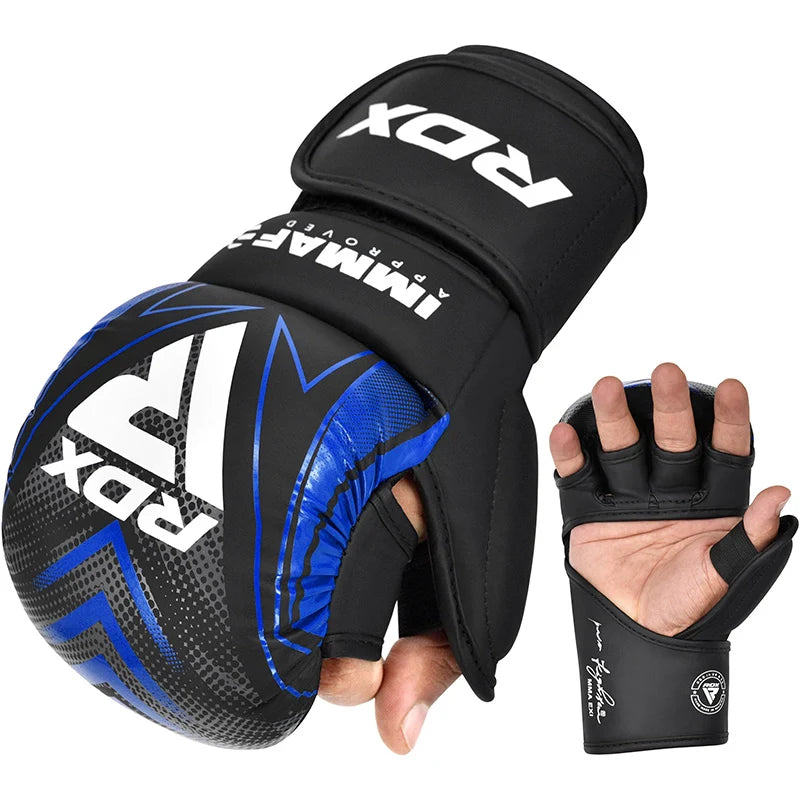 GANTS DE GRAPPLING RDX SHOOTER IMMAF-1 Bleu
