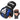 GANTS DE GRAPPLING RDX SHOOTER IMMAF-1 Bleu