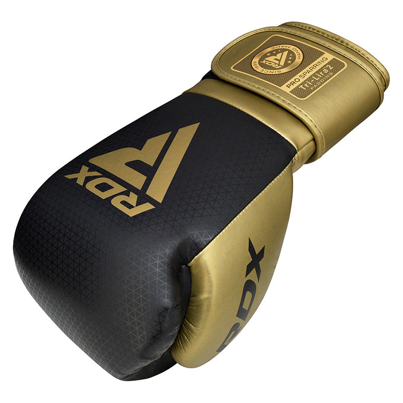 RDX L2 Mark Pro Sparring Boxing Gloves Hook and loop Black / Golden#color_gold