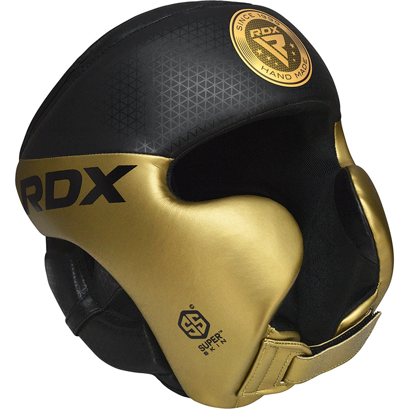 RDX L1 Mark Pro Cheek Boxing Training Head Guard#color_gold