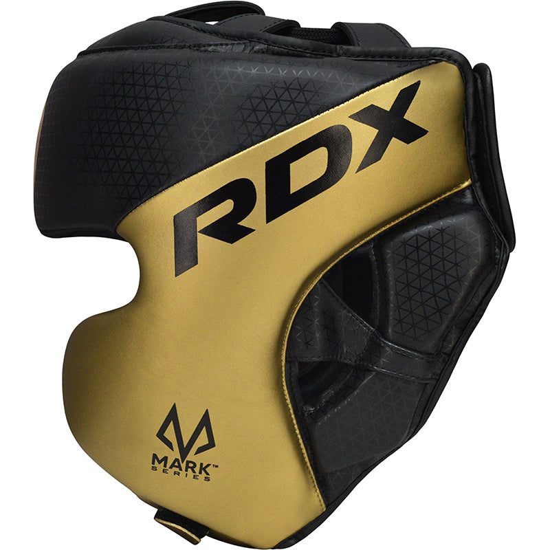 RDX L1 Mark Pro Cheek Boxing Training Head Guard#color_gold
