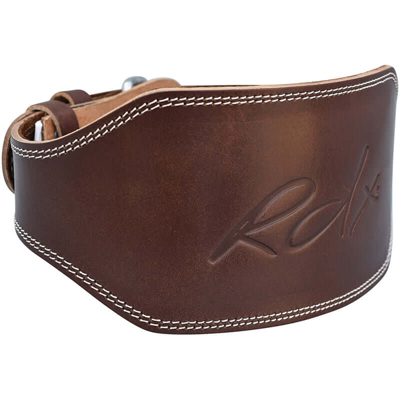 RDX 6 Inch Leather Brown Weightlifting Belt - RDX Sports | Switzerland