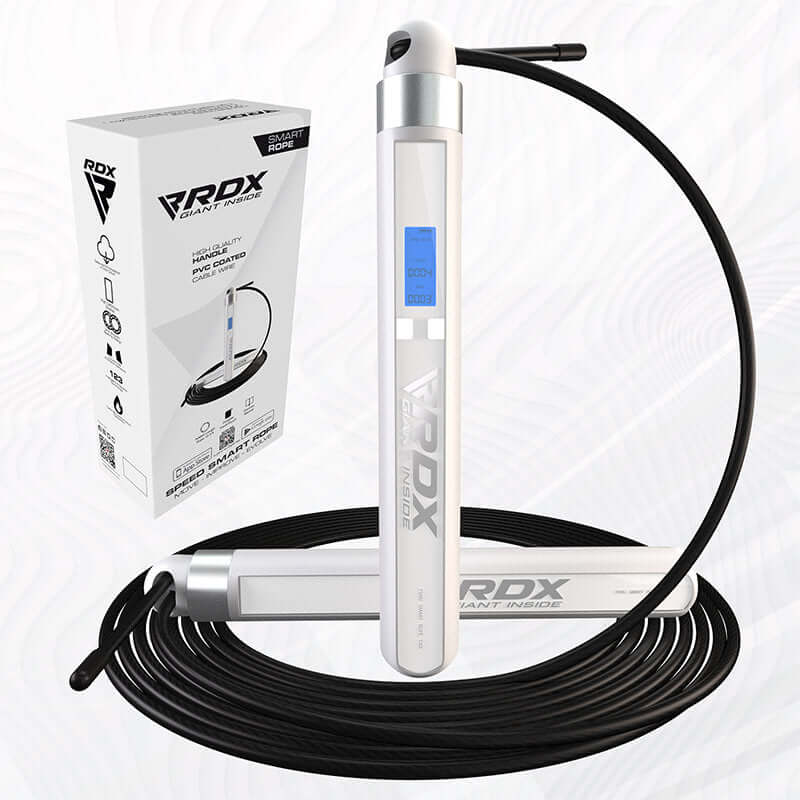 RDX 75P Rechargeable 10.3ft Smart Digital Counter Skipping Rope with USB & App - RDX Sports | Switzerland