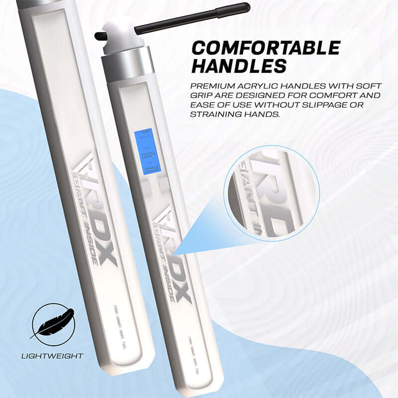 RDX 75P Rechargeable 10.3ft Smart Digital Counter Skipping Rope with USB & App - RDX Sports | Switzerland