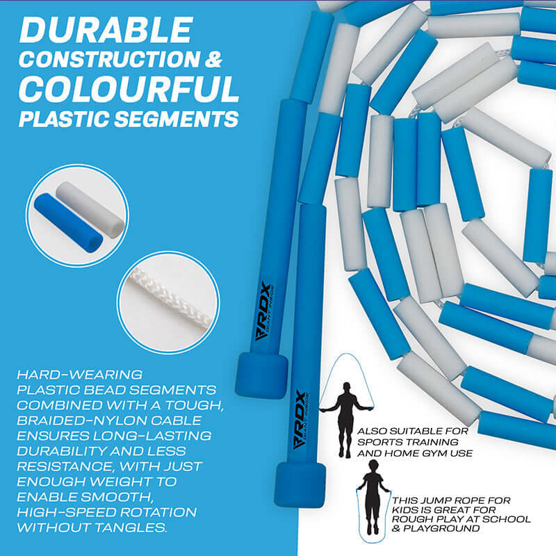 RDX BD Braided Nylon Tangle - Free 10ft Kids Skipping Rope - RDX Sports | Switzerland