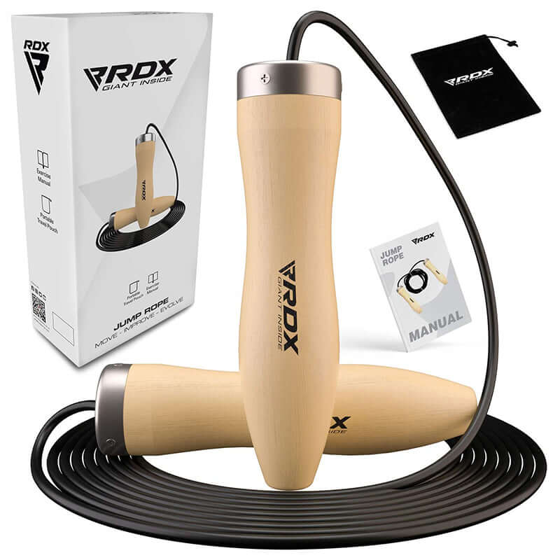 RDX BR 10.3ft Wooden Handles Skipping Rope - RDX Sports | Switzerland