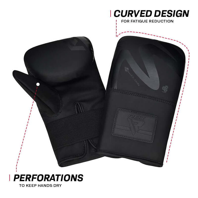 RDX F15 Noir Bag Gloves 4oz Black - RDX Sports | Switzerland