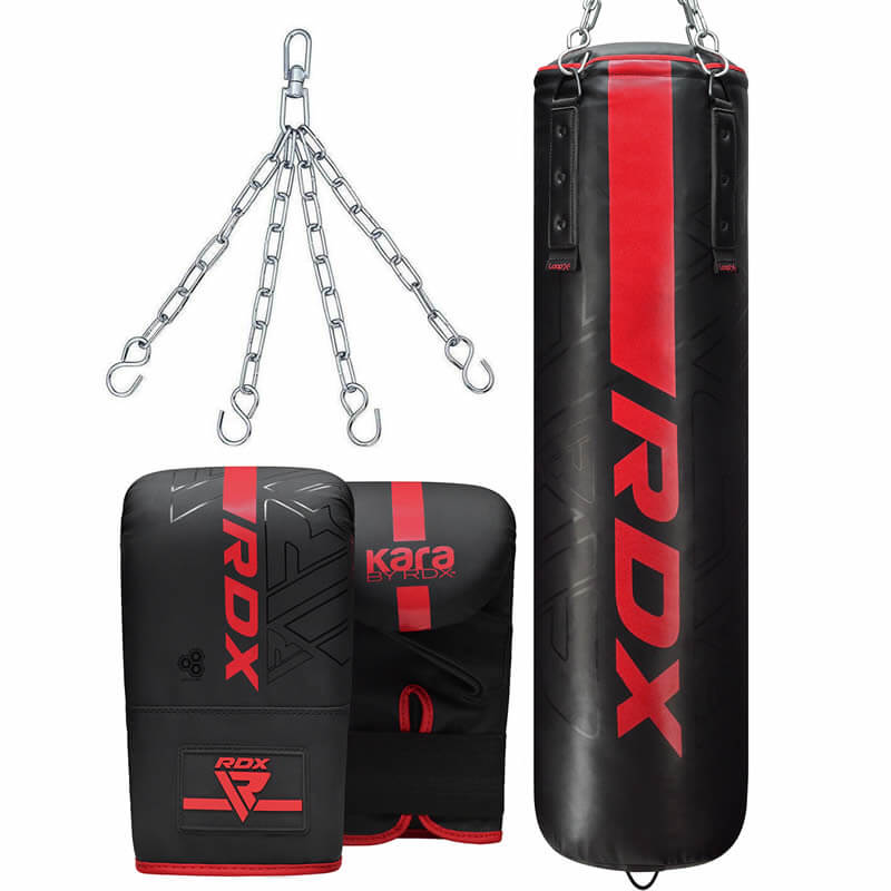 RDX F6 KARA 4ft / 5ft 3 - in - 1 Punch Bag & Bag Gloves Set - RDX Sports | Switzerland