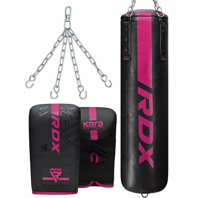 RDX F6 KARA 4ft / 5ft 3 - in - 1 Punch Bag & Bag Gloves Set - RDX Sports | Switzerland
