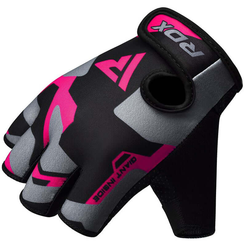 RDX F6 Pink Weightlifting Gym Gloves - RDX Sports | Switzerland