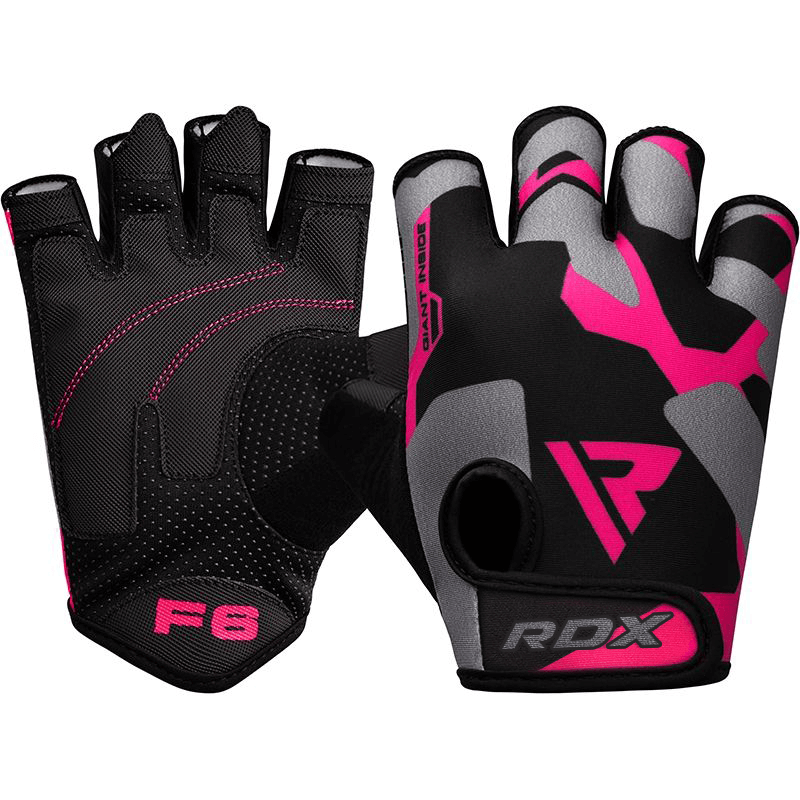 RDX F6 Pink Weightlifting Gym Gloves - RDX Sports | Switzerland