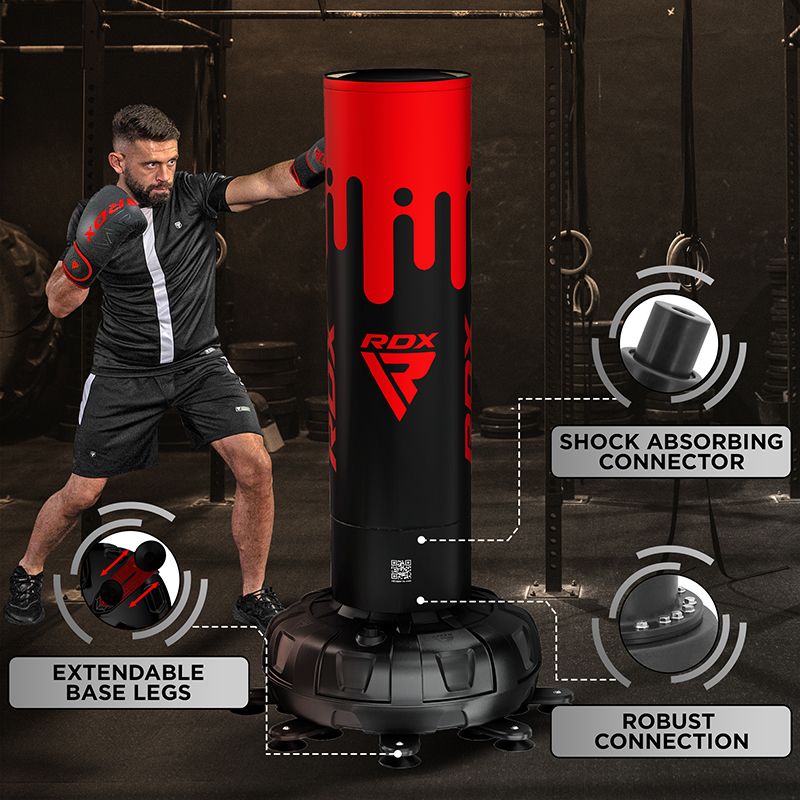 RDX F9 6ft Adults Free Standing Punch Bag With Bag Mitts For Training & Workout Set - RDX Sports | Switzerland
