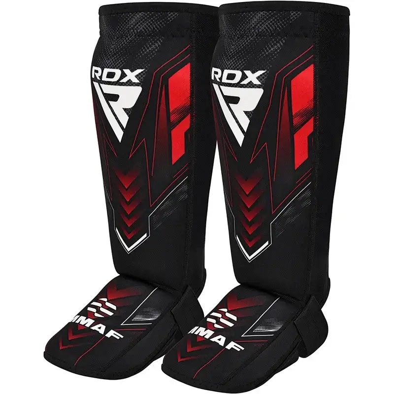 RDX IMMAF Approved Neoprene Shin Instep Guards Red - RDX Sports | Switzerland