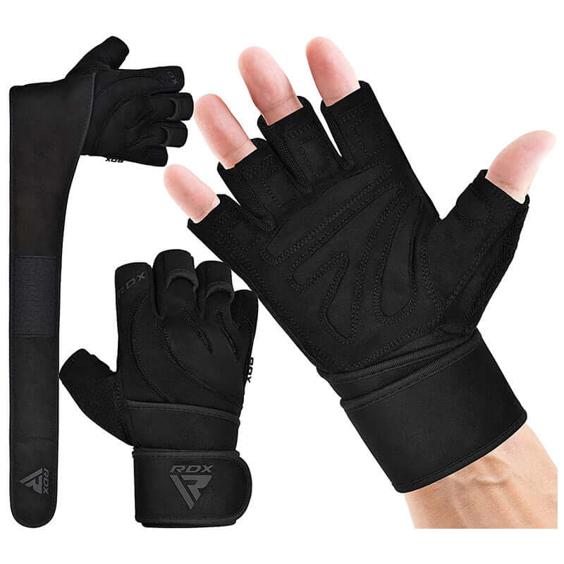 RDX L4 Open Finger Weightlifting Gym Gloves - RDX Sports | Switzerland