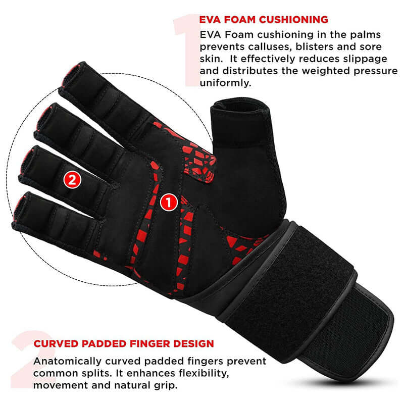 RDX L7 Weight Lifting Leather Gym Gloves - RDX Sports | Switzerland