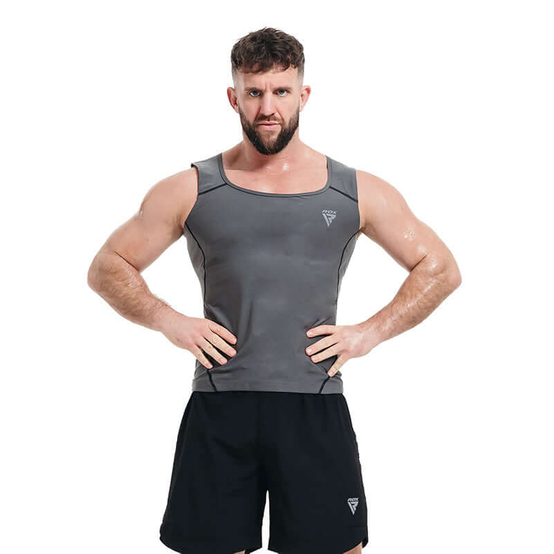 RDX M1 Men Sweat Vest Without Zipper REACH OEKO TEX 100 Certified - RDX Sports | Switzerland