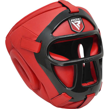 RDX T1 HeadGuard with Removable Face Cage - RDX Sports | Switzerland #color_red