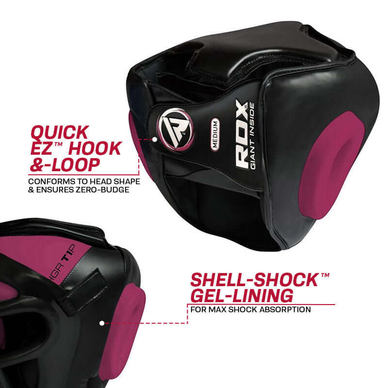 RDX T1 Pink Head Guard with Face Cage - RDX Sports | Switzerland