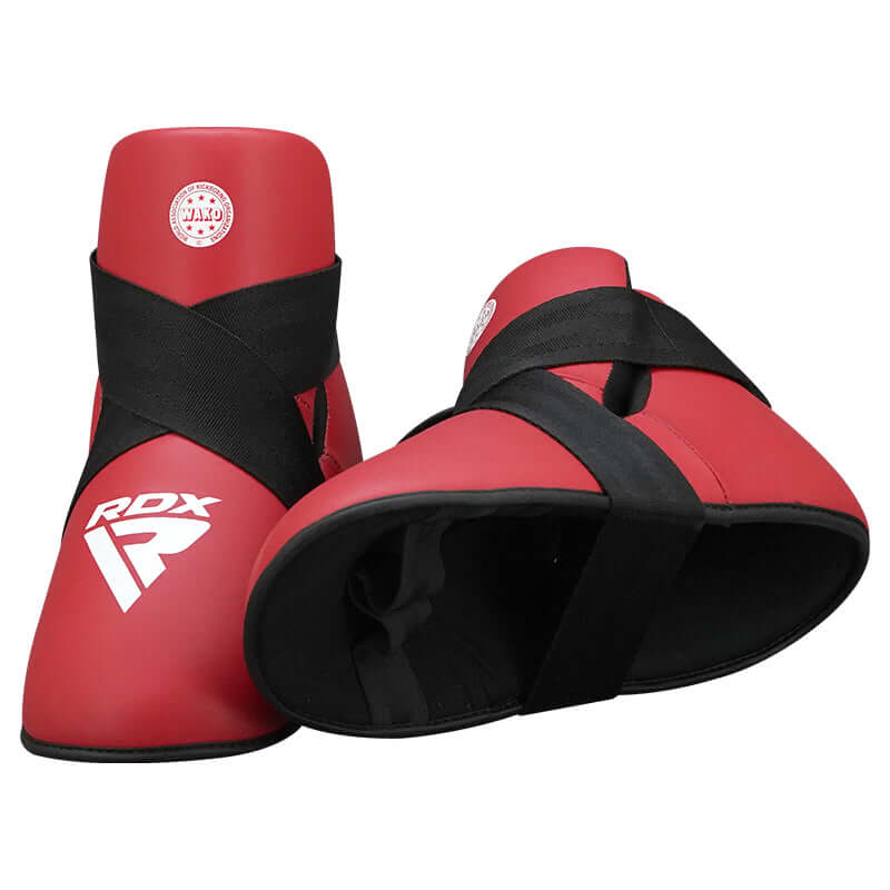 RDX T1 WAKO Foot Protector Red - RDX Sports | Switzerland