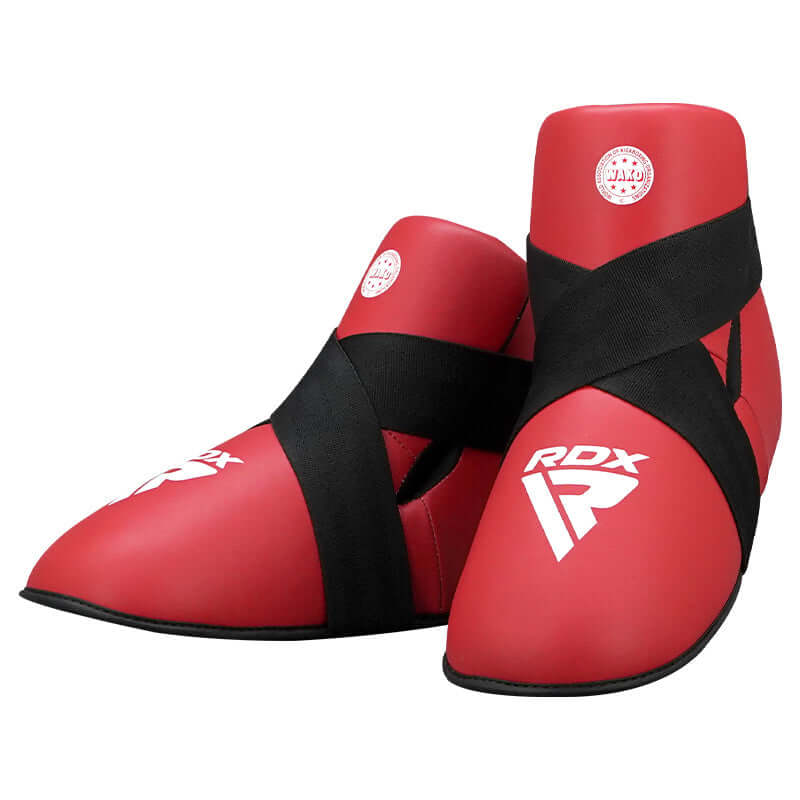 RDX T1 WAKO Foot Protector Red - RDX Sports | Switzerland