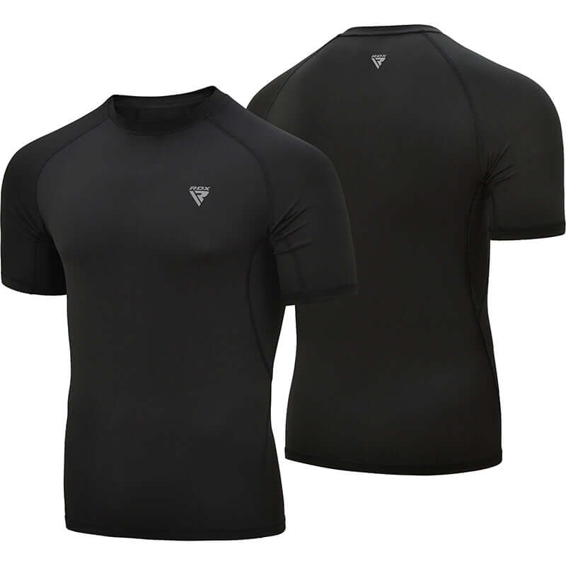 RDX T15 Short Sleeve Black Rash Guard - RDX Sports | Switzerland
