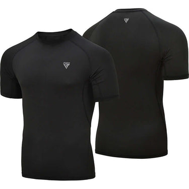 RDX T15 Short Sleeve Black Rash Guard - RDX Sports | Switzerland