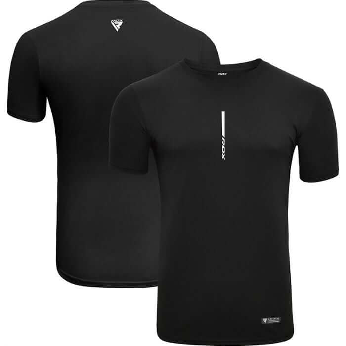 RDX T2 Black Short Sleeves Sweat - Wicking Gym T-Shirt - RDX Sports | Switzerland