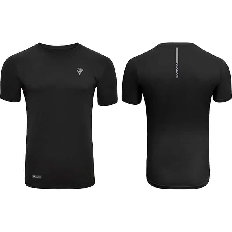 RDX T2 Black Short Sleeves Sweat - Wicking Gym T-Shirt - RDX Sports | Switzerland