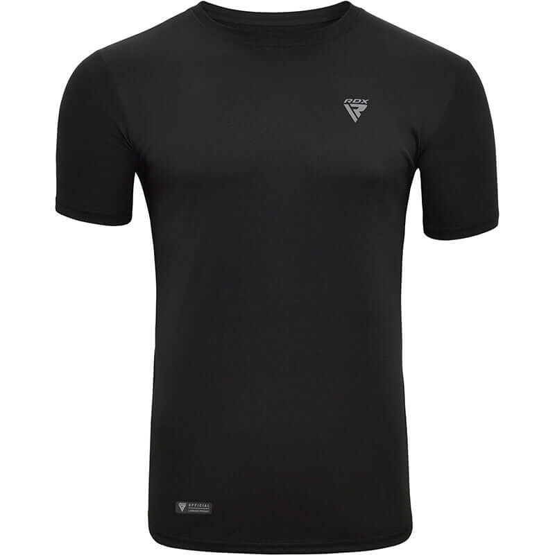 RDX T2 Black Short Sleeves Sweat - Wicking Gym T-Shirt - RDX Sports | Switzerland