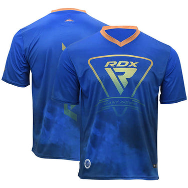 RDX T2 WAKO Approved V - Neck T-Shirts - RDX Sports | Switzerland #color_blue