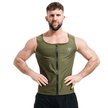 RDX Zippered Men Sweat Vest - RDX Sports | Switzerland #color_green