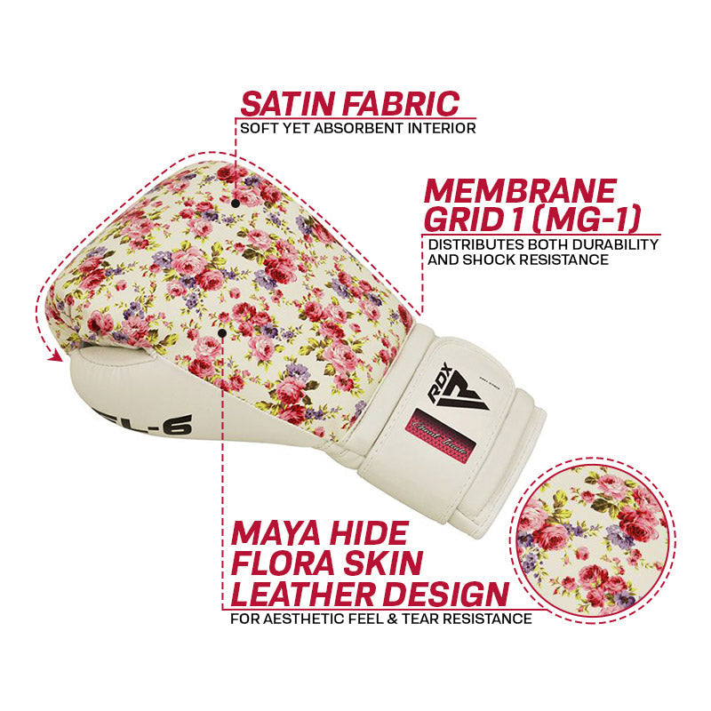 Gants de boxe floraux RDX FL6