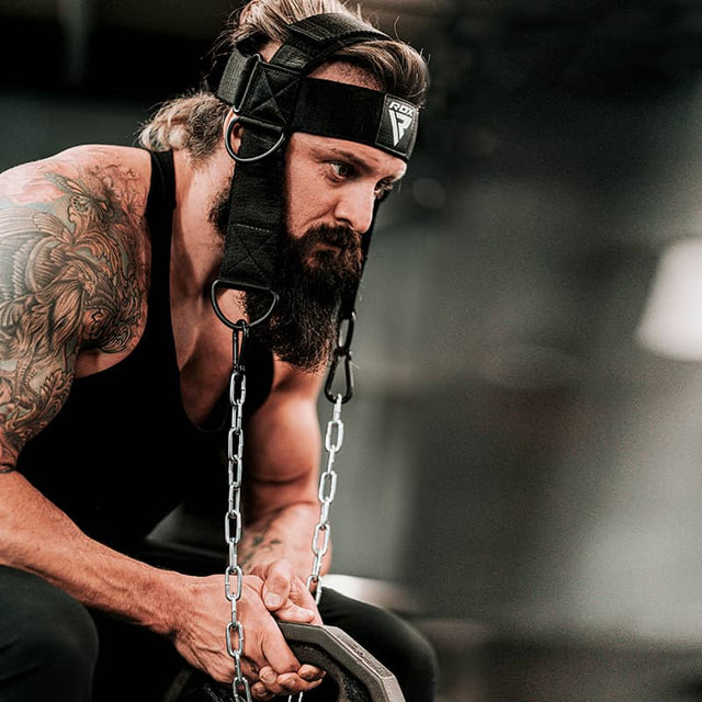 Harnais de cou RDX H2 pour exercices d'haltérophilie et de renforcement musculaire