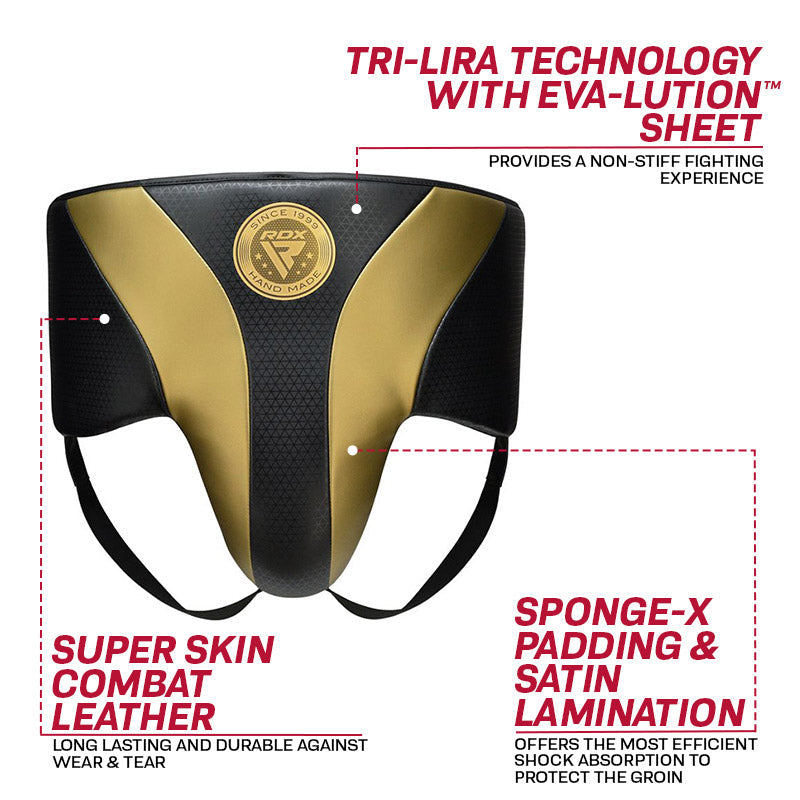 RDX L1 Mark Pro MMA Training Groin Guard#color_gold