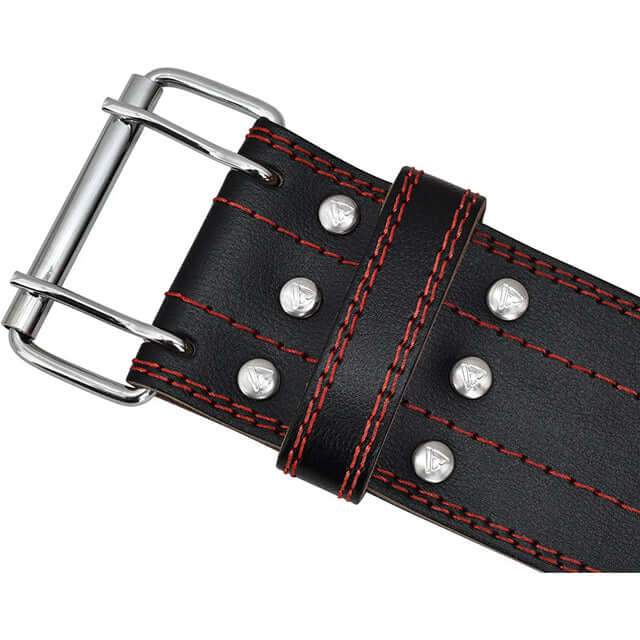 RDX RD1 4  Powerlifting Leather Gym Belt#color_red