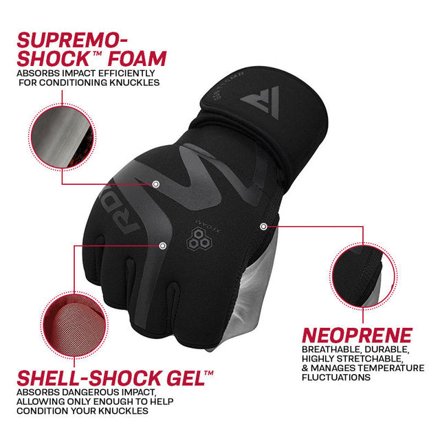 Gants intérieurs RDX T15 Noir