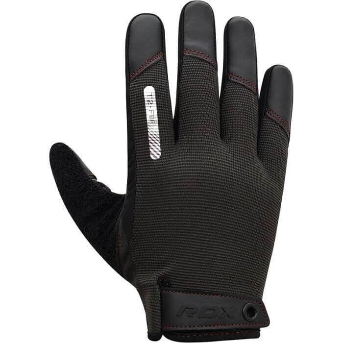 RDX T2 Touch Screen Friendly Full Finger Gym Gloves#color_brown